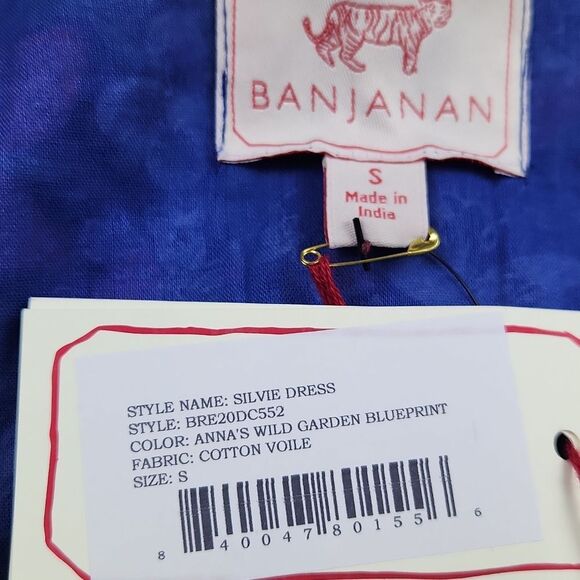 Banjanan NWT Wo Sylvie Floral Ruffled Mini Dress in Annas Wild Garden Size Small - Picture 5 of 10